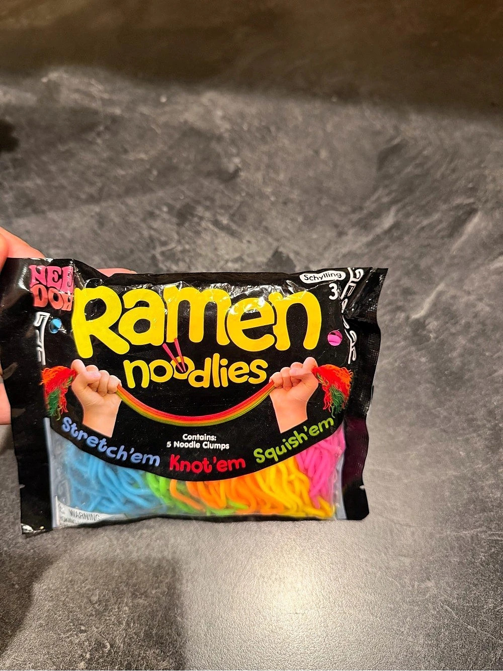 Schylling NeeDoh Ramen Noodlies Multicolor Sensory Toy